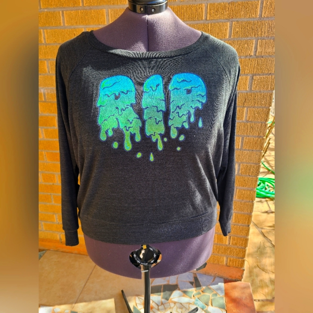 RIP creepy drip Crop Top Plus size Large